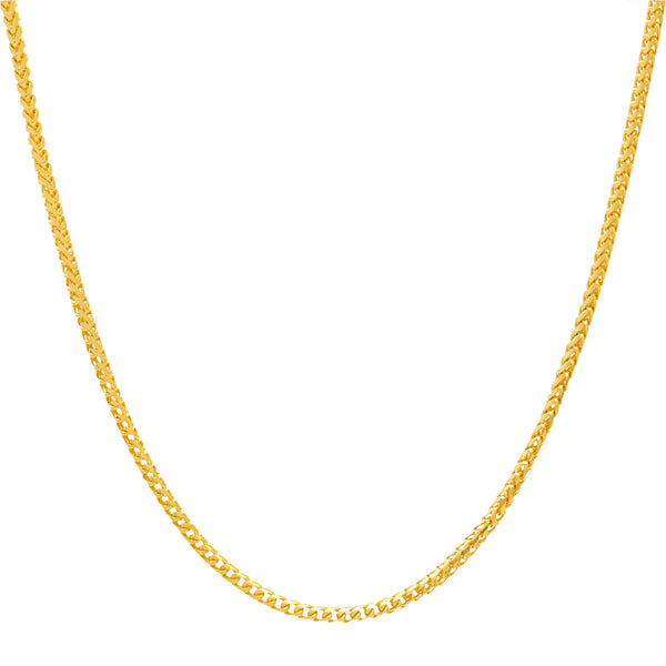 22K Yellow Gold Link Chain (28.3gm) | Indulge in luxury with this charming 22k yellow gold chain for men by Virani Jewelers. 

With its...