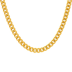 22K Yellow Gold 24in Cuban Link Chain (62.3gm)