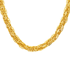 22K Yellow Gold 24in Textured Chain (92.6gm)