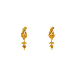 22K Yellow Gold Earrings (4.6gm)