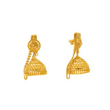 22K Yellow Gold Jhumki Earrings (23.6gm) | 



Elevate your ensemble with this elegant pair of 22k yellow gold Jhumki earrings by Virani Jew...