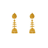 22K Yellow Gold Layered Jhumki Earrings (16gm) | 



Adorn yourself with the elegance of Indian gold traditional jewelry by wearing these exquisit...