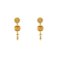 22K Yellow Gold Drop/Dangle Earrings (9.7gm)