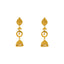 22K Yellow Gold Jhumki Earrings (14.3gm)