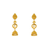 22K Yellow Gold Jhumki Earrings (14.3gm) | 



Embrace the allure of fine gold jewelry with this pair of exquisite 22k yellow gold Jhumki ea...