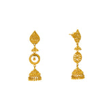 22K Yellow Gold Jhumki Earrings (14.3gm) | 



Embrace the allure of fine gold jewelry with this pair of exquisite 22k yellow gold Jhumki ea...