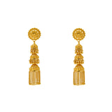 22K Yellow Gold Jhumki Earrings (21.6gm) | 



Indulge in luxury with this beautiful pair of 22k Jhumki gold earrings by Virani Jewelers. Wi...