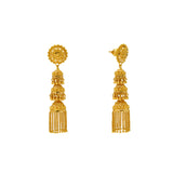 22K Yellow Gold Jhumki Earrings (21.6gm) | 



Indulge in luxury with this beautiful pair of 22k Jhumki gold earrings by Virani Jewelers. Wi...