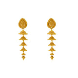 22K Yellow Gold Layered Jhumki Earrings (17gm) | 



Make a bold statement with these stunning 22k gold Jhumki earrings by Virani Jewelers. Design...