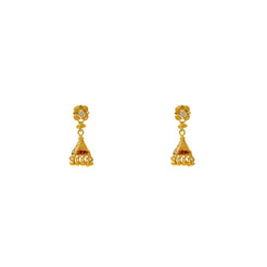 22K Yellow Gold Earrings (5.9gm)