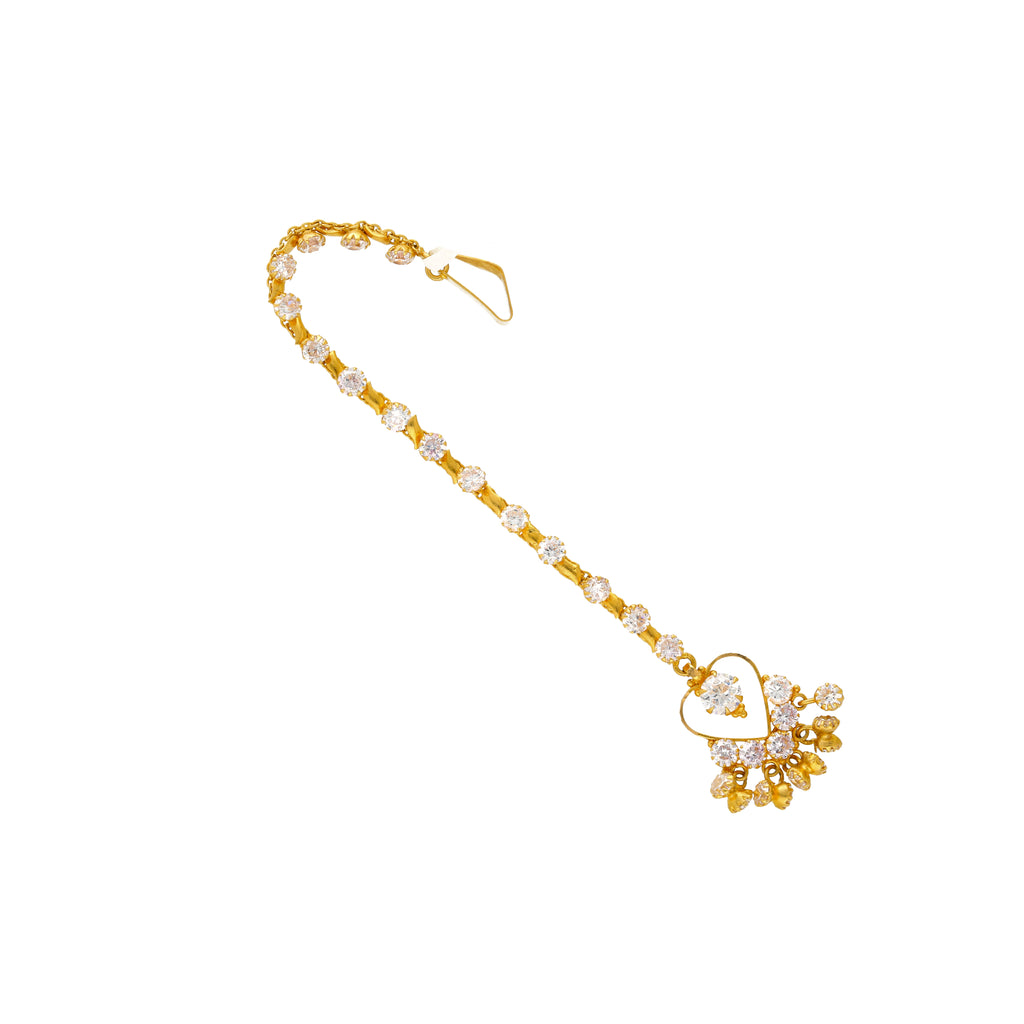 22K Yellow Gold & CZ Tikka (7gm) | 



Add a touch of glamour to your attire with this 22k yellow gold and cubic zirconia tikka by V...