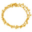 22K Yellow Gold Beaded Ankle Bracelet Set of 2 (25.8gm)