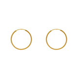 22K Yellow Thin Hoop Earrings (2.9 gms) | 


This simple pair of 22k Indian gold hoop earrings have a classic design and minimal appeal tha...