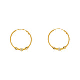 22K Yellow & White Gold Beaded Hoop Earrings (4.7gm) | 


The minimal style of these 22k gold hoop earrings makes them ideal for daily wear with busines...