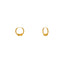 22K Yellow Gold Beaded Hoop Earrings (2.3gm)