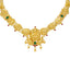22K Yellow Gold, Emerald & Ruby Laxmi Necklace (18.8gm)