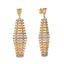 22K Multi-Tone Gold Necklace Set (13.3gm)