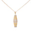 22K Multi-Tone Gold Necklace Set (13.5gm)