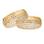 22K Multi-Tone Gold Bangle Set of 2 (66.7gm)