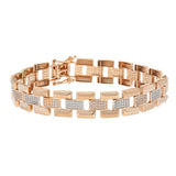 18K Rose Gold & CZ Link Bracelet (22.8gm) | 


Enhance your jewelry collection with this exquisite 18k rose gold and cubic zirconia link brac...