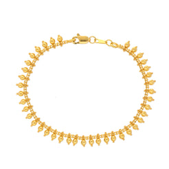 22K Yellow Gold Beaded Bracelet (9.8gm)