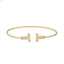 22K Multi-Tone Gold Floral Bangle (10.4 grams)