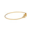 22K Multi-Tone Gold Floral Bangle (10.4 grams)