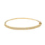 22K Multi-Tone Gold Bangle with Heart Charms (16.9 grams)