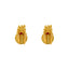 22K Yellow Gold & Ruby Earrings (3.6gm)