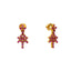 22K Yellow Gold & Rubies Earrings (7gm)