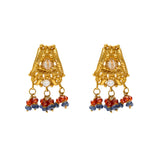 22K Yellow Gold Ruby Earrings (13.3gm) | 


Elevate your allure with these 22k gold and ruby earrings by Virani Jewelers.  These stunning ...