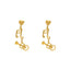 22K Yellow Gold Earrings (4.1gm)