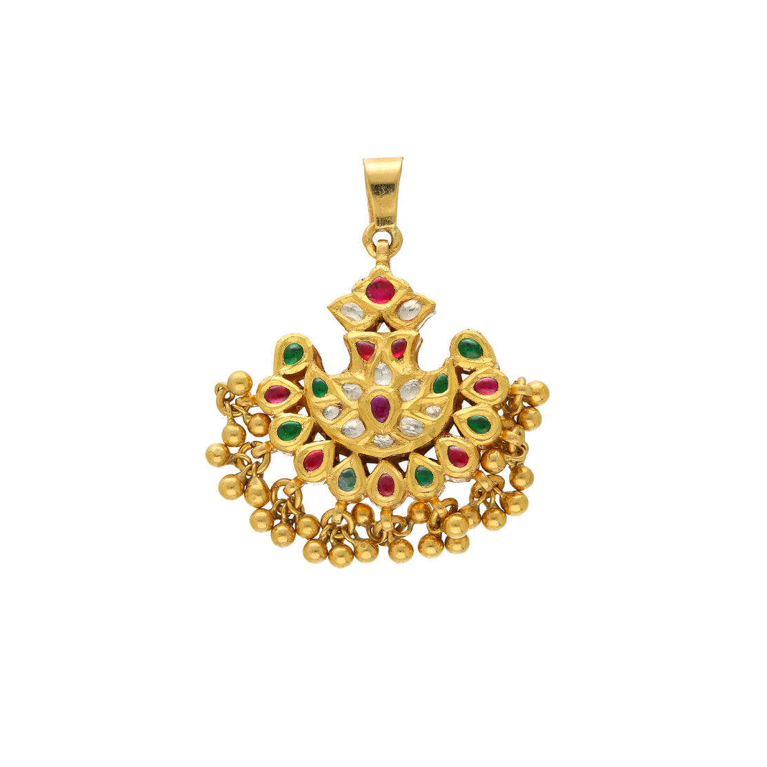 Emerald and deals ruby pendant