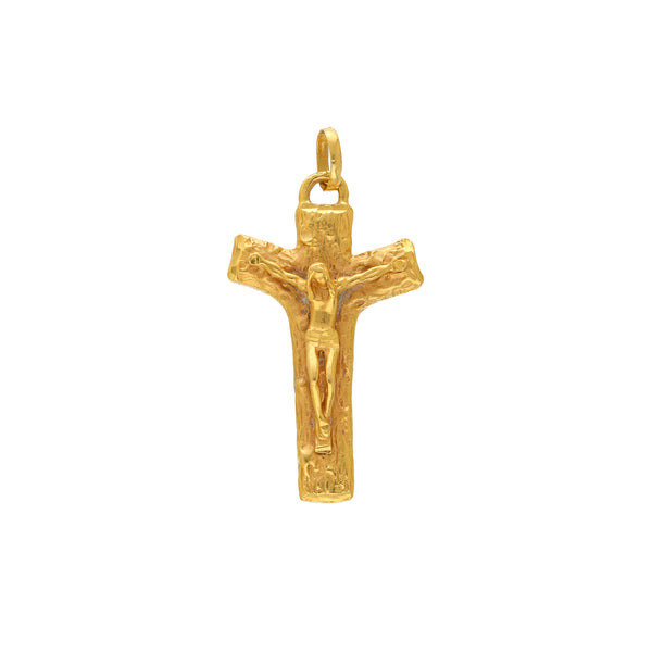 22K Yellow Gold Cross Pendant (6.8gm) | 




Elevate your style with this meaningful 22k gold cross pendant by Virani Jewelers, a symbol ...