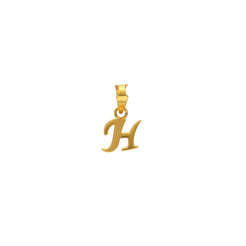 22K Yellow Gold Letter H Pendant (1.4gm)