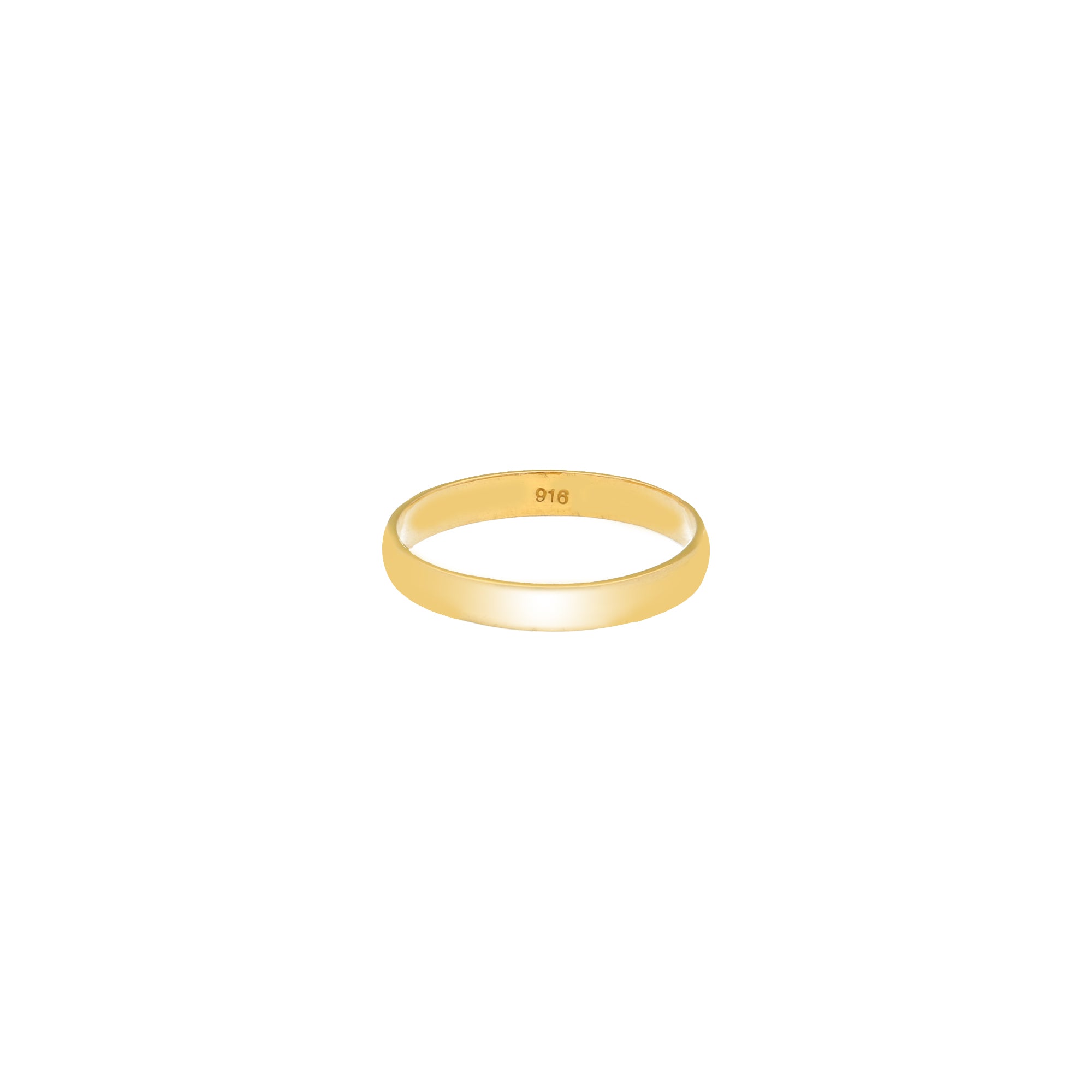 Buy quality 916 plain casting heart design ring in Chennai