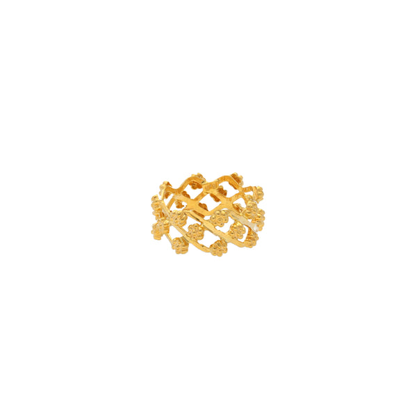 22K Yellow Gold Women's Ring (3.5gm) | 


Indulge in the grandeur of Indian gold with this charismatic 22k gold ring for women by Virani...