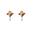 22K Yellow Gold, Kundan, Gems & Pearl Pendant Set (10.6gm)