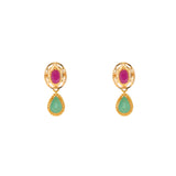 22K Yellow Gold, Ruby & Emerald Pendant Set (14.3gm) | 


Revel in the elegance of this captivating 22k Indian gold pendant and earring set by Virani Je...