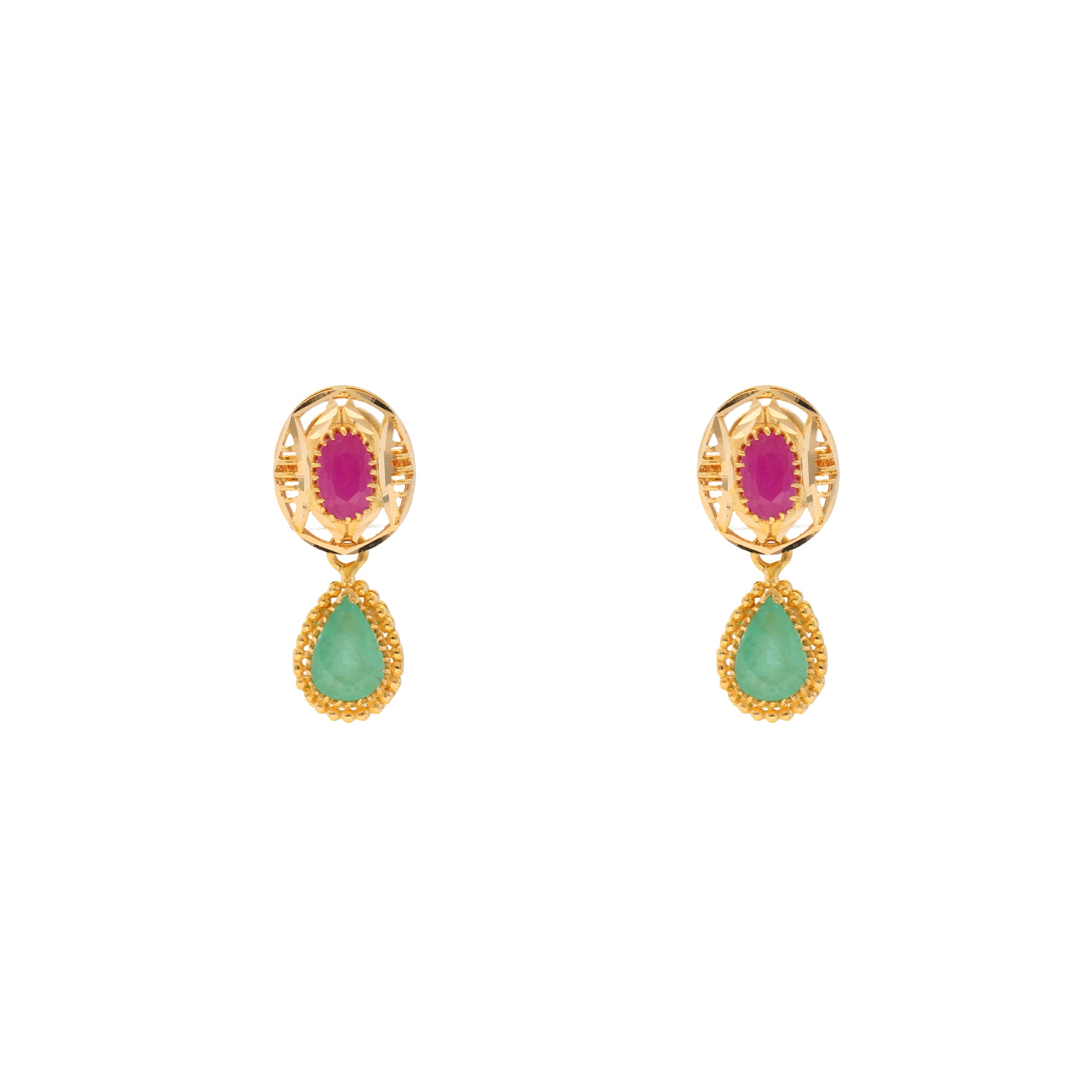 Emerald discount pendant tanishq