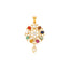 22K Yellow Gold, Kundan, Pearl & Gemstone Pendant Set (13gm)