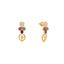 22K Yellow Gold, Kundan, Pearl & Gemstone Pendant Set (13gm)