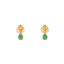 22K Yellow Gold & Emerald Pendant Set (12.2gm)