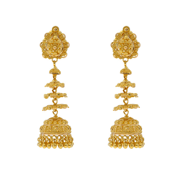 22K Yellow Gold Earrings (15.8gm) | 


Indulge in the splendor of these 22k yellow gold earrings.   As enchanting as they are timeles...