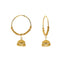 22K Yellow Gold Jhumka Hoop Earrings (17.5gm)