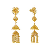 22K Yellow Gold Jhumka Earrings (15.1gm) | 


Unveil the charm of our 22k gold earring collection with this beautiful pair of Indian gold Jh...