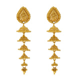 22K Yellow Gold Jhumka Hoop Earrings (17gm) | 


Elevate your elegance with our exquisite 22k Gold Jhumka Earrings.   Crafted with meticulous a...