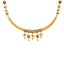 22K Yellow Gold & Enamel Choker Necklace Set (38.6gm)