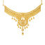 22K Yellow Gold & Filigree Choker Necklace Set (48.5gm)