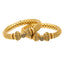 22K Yellow Gold Antique Bangle Set of 2 (59.9gm)